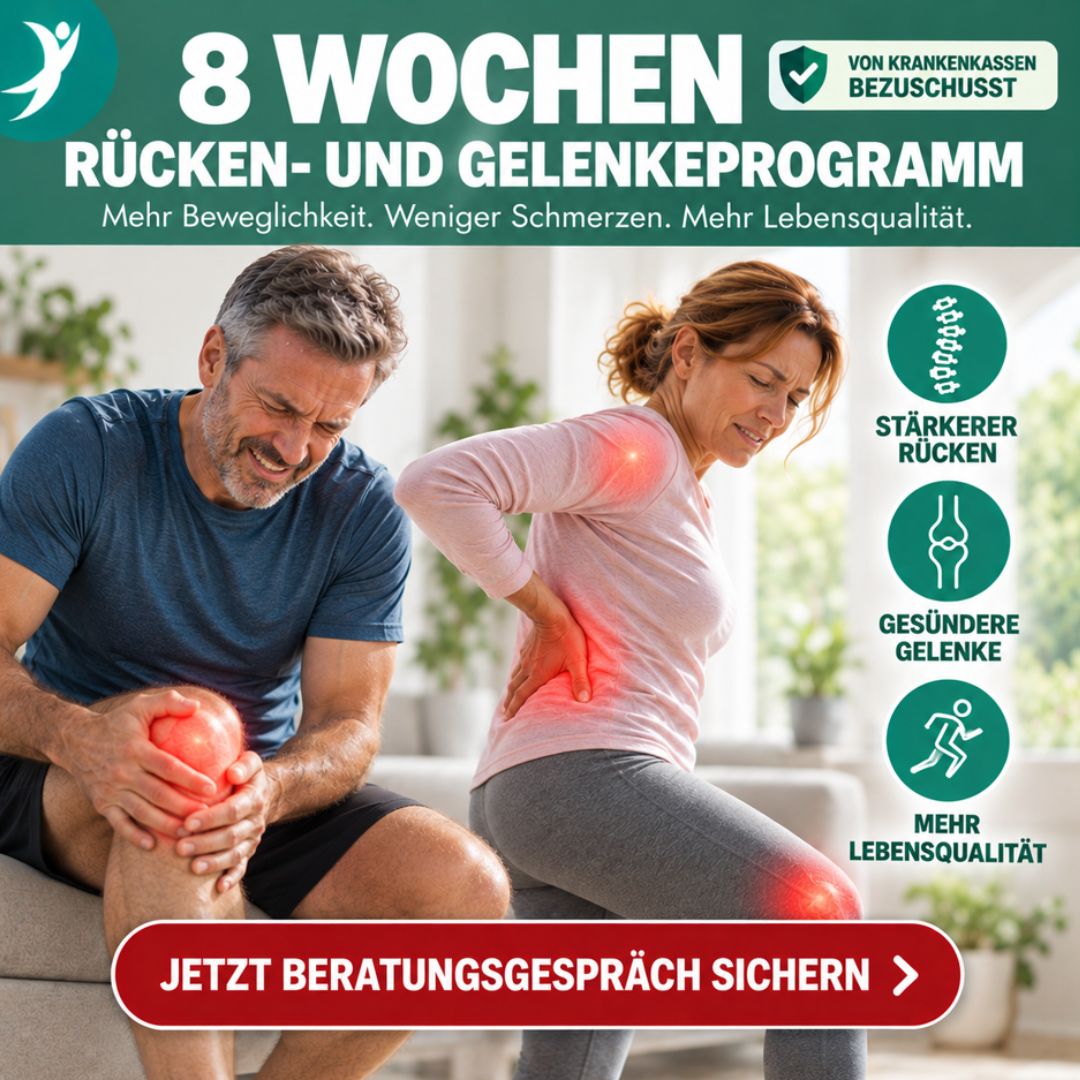 8 Wochen RückenGelenke Gelenke Rücken