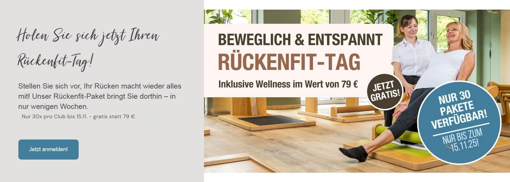 Rückenfit Tag am 15.10.25