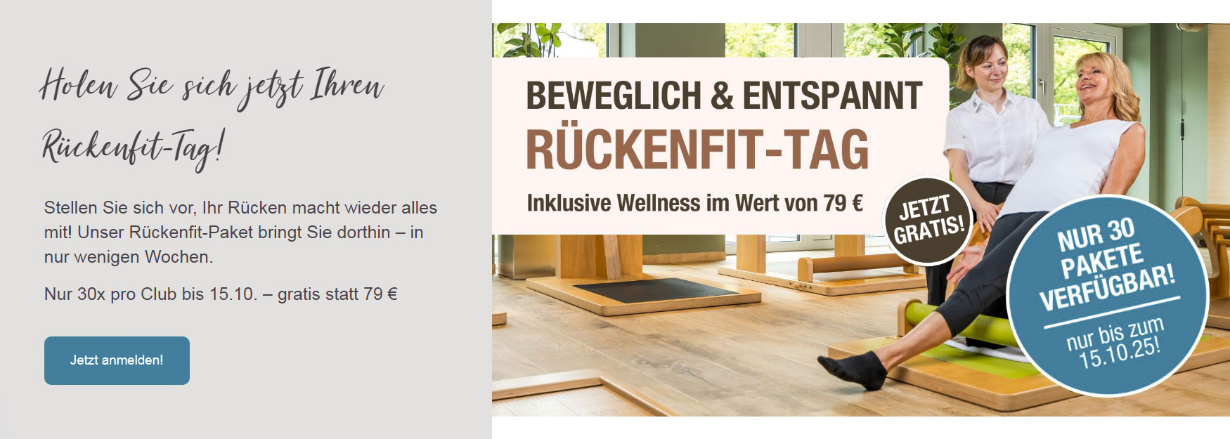 Rückenfit Tag am 15.10.25